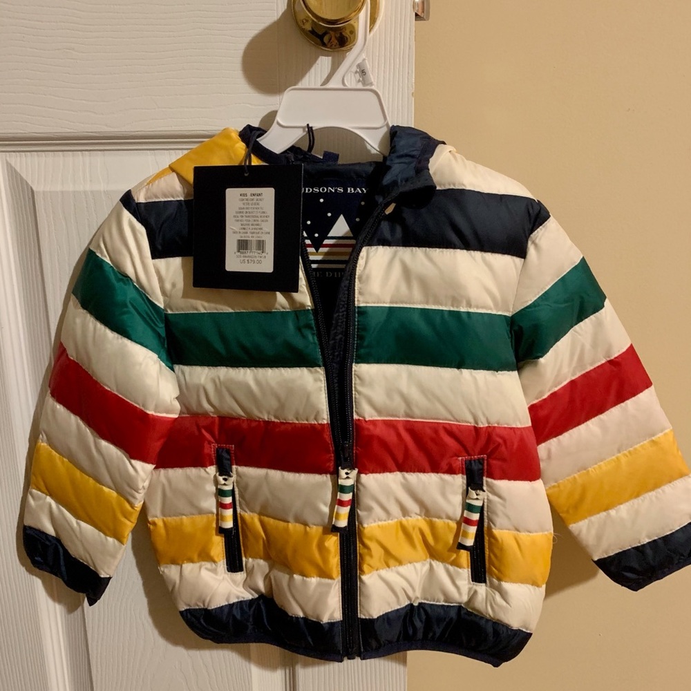 Hudson’s Bay Colorful Child’s Hooded Jacket - NWT